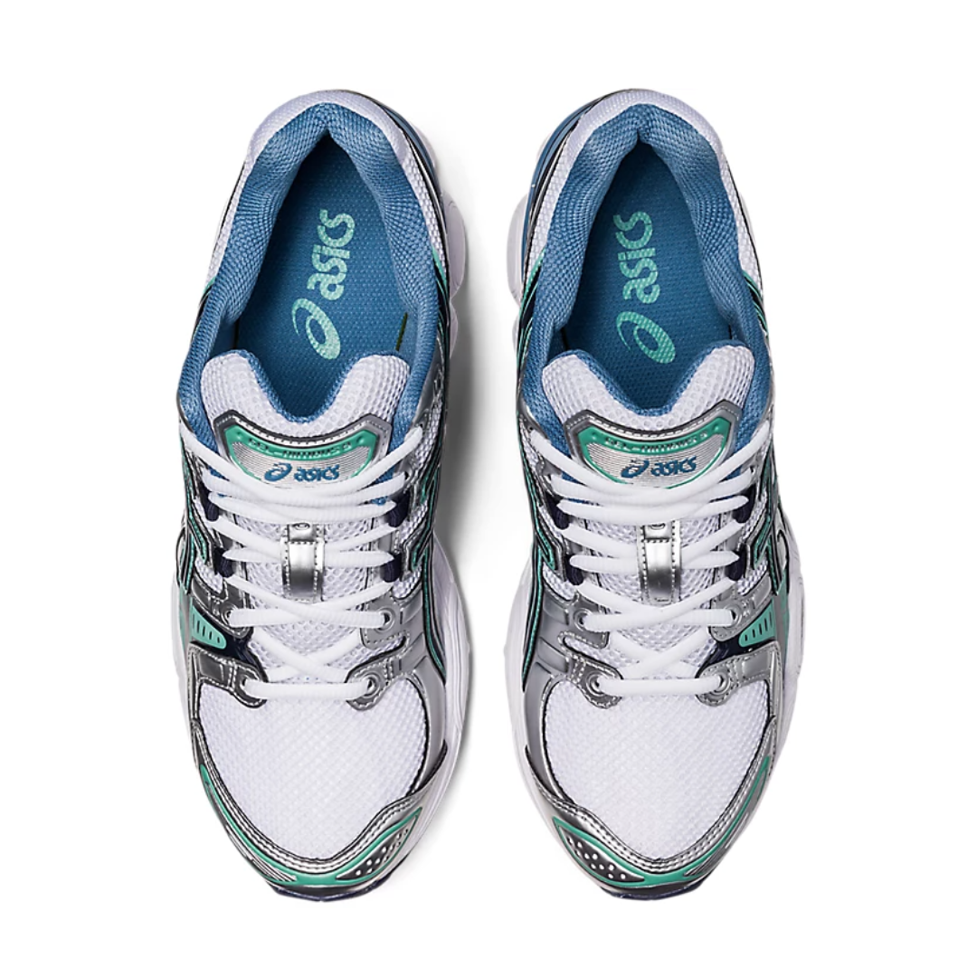 Mens Asics Gel-Nimbus 9 White/Pure Silver