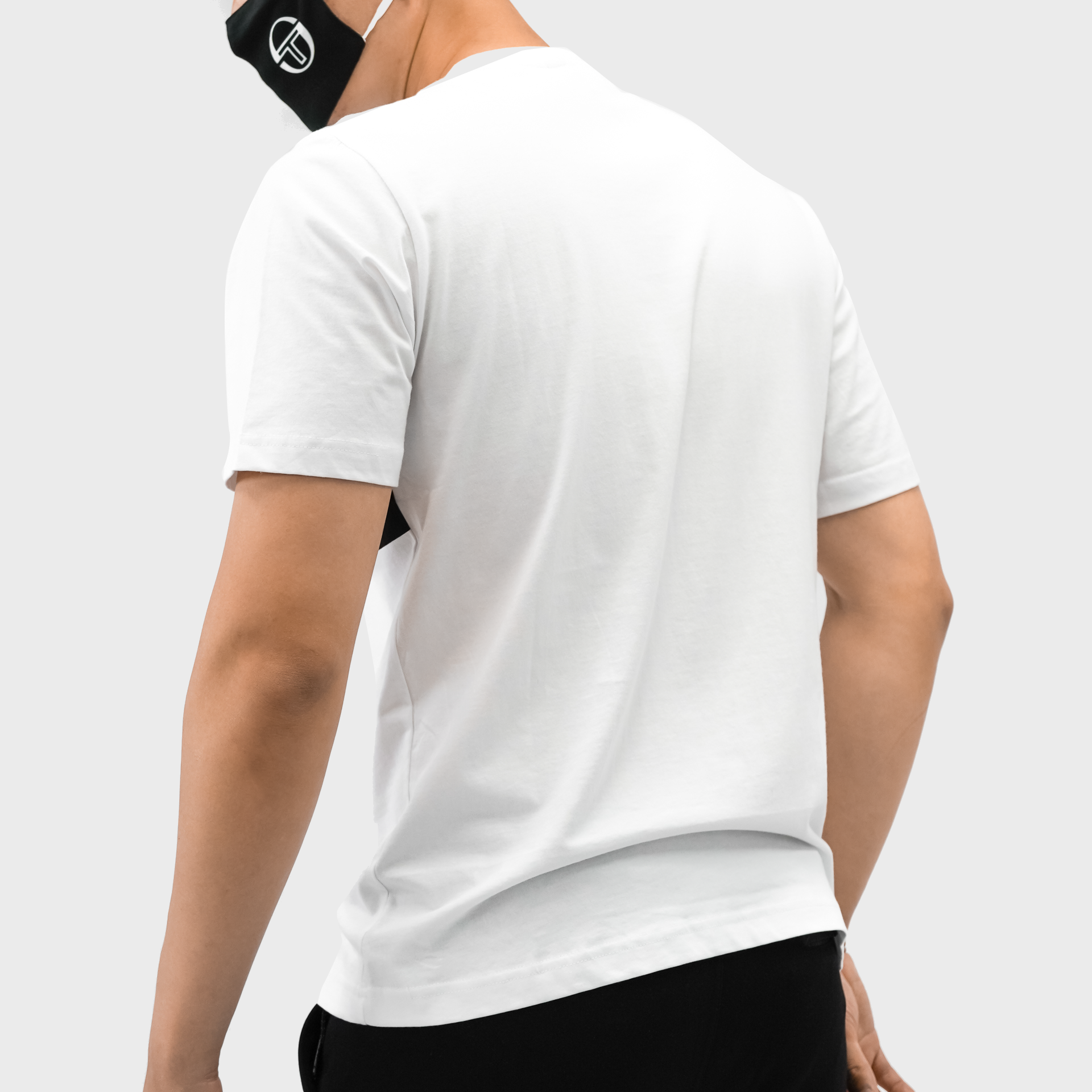 Mens Sergio Tacchini Sport Graphic T-Shirt White/Black