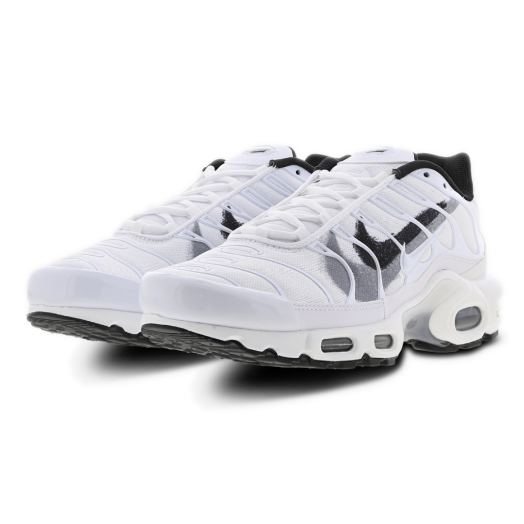Mens Nike Air Max Plus TN White Spray Multi Swoosh RaysLocker
