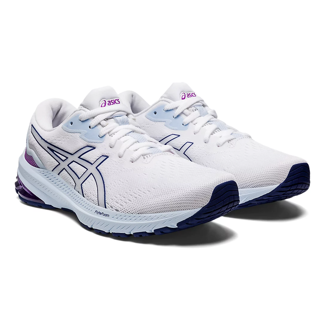 Womens Asics GT 1000 11 White Dive Blue RaysLocker