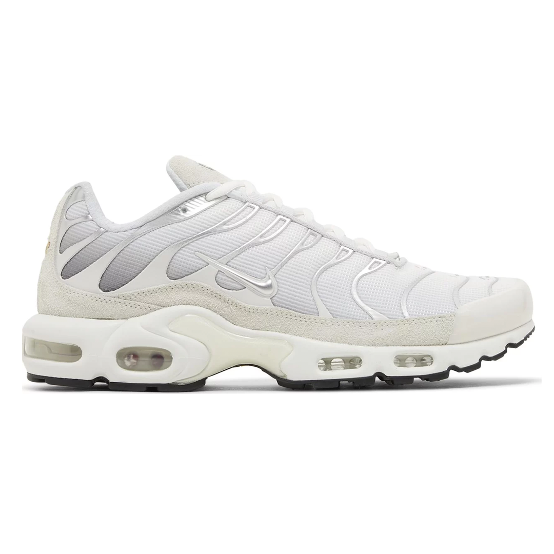 Air max plus men's white/black/pure platinum/red sale