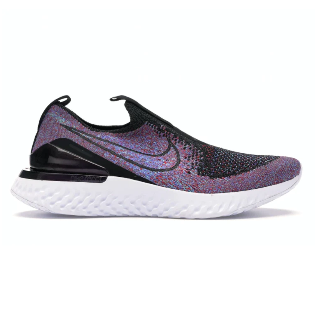 Nike epic react flyknit black grey top