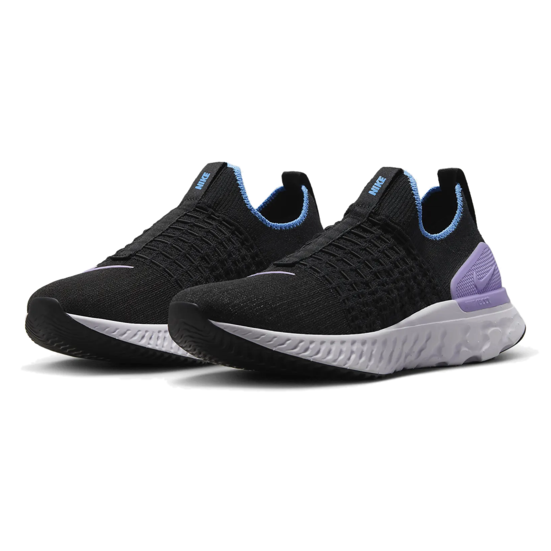 Womens nike 2025 react black