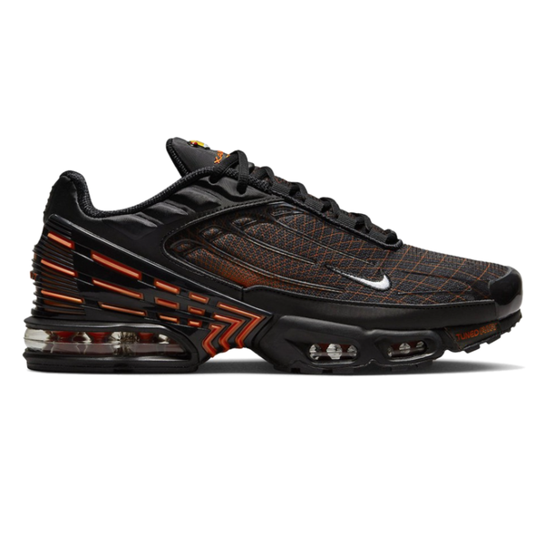 Nike tns black and orange best sale