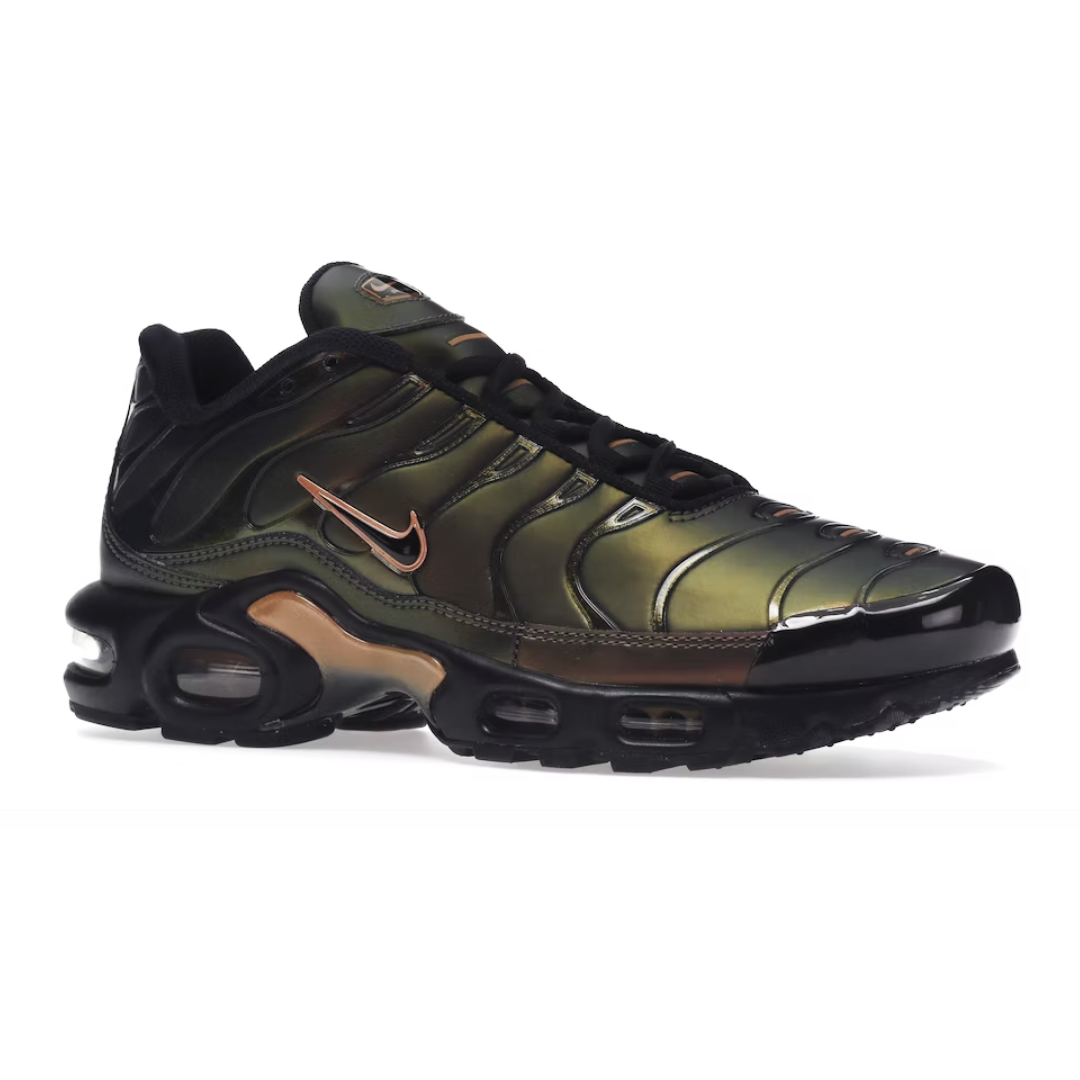 Air max plus - top men's metallic gold/university red/black