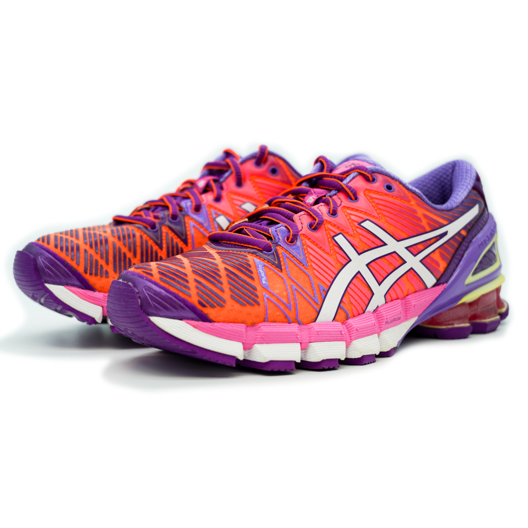 Womens Asics Gel Kinsei 5 Flash Orange Purple White RaysLocker