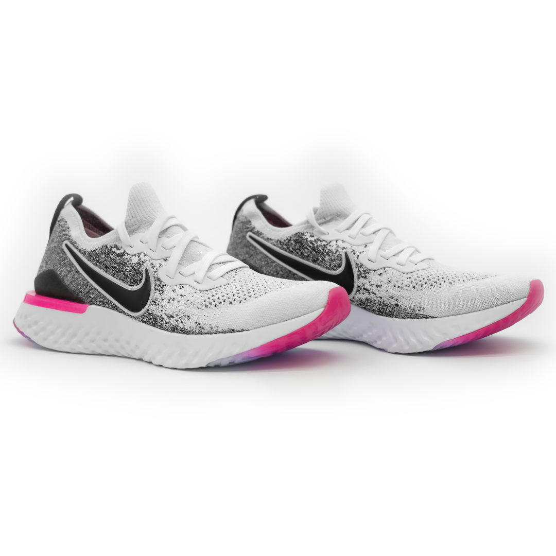 Nike epic react flyknit 2025 women's pink