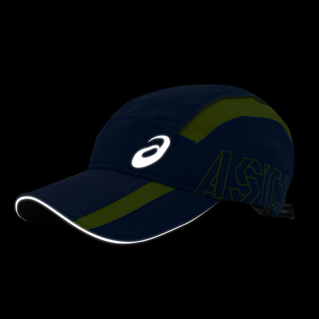 Asics Essential Running Hat Blue/Volt