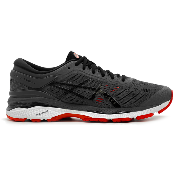 Mens Asics Gel Kayano 24 Dark Grey Fiery Red RaysLocker