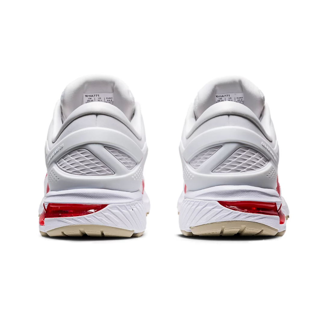Mens Asics Gel Kayano 26 Tokyo White Classic Red RaysLocker