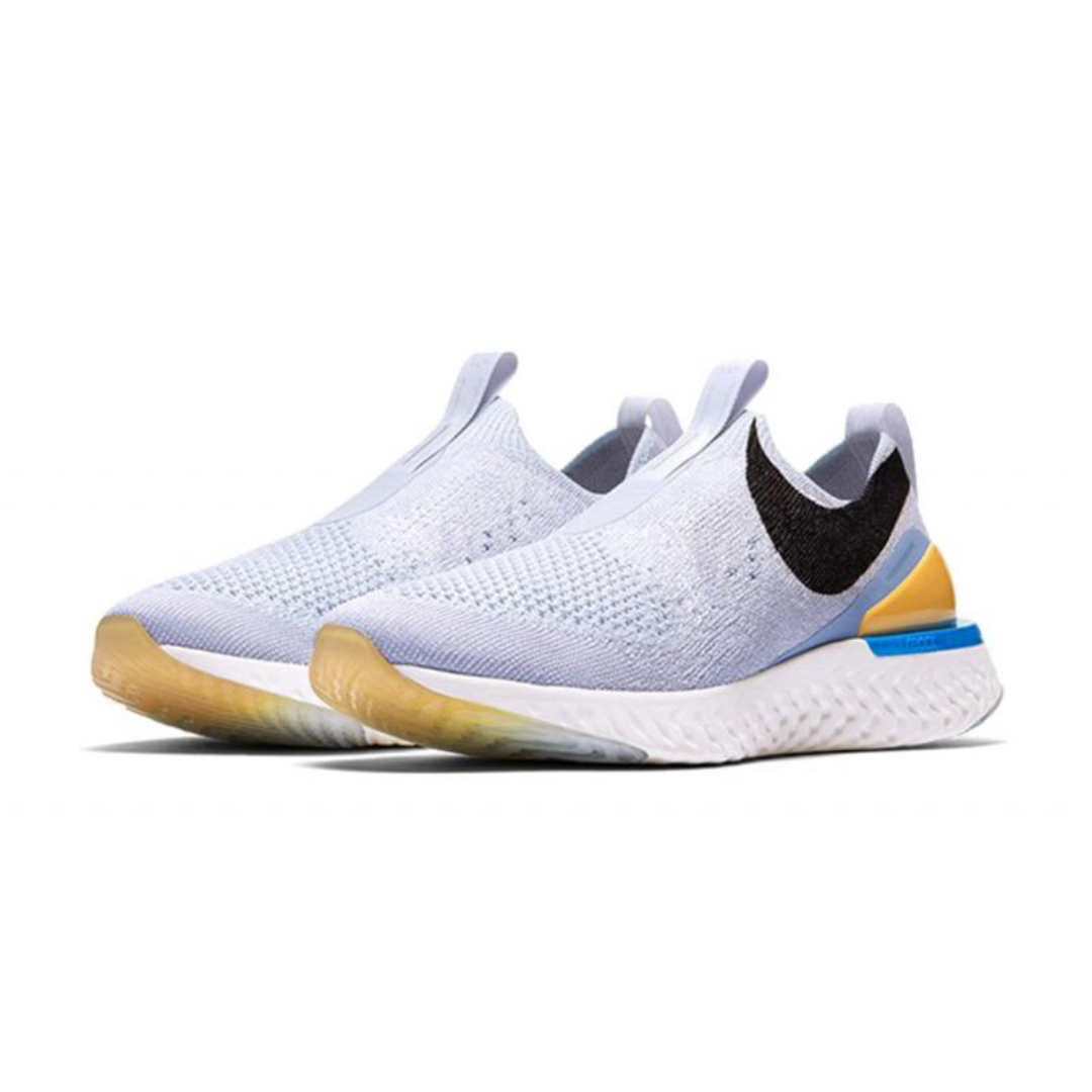 Nike epic phantom react top flyknit indigo fog/black/ghost/stellar indigo