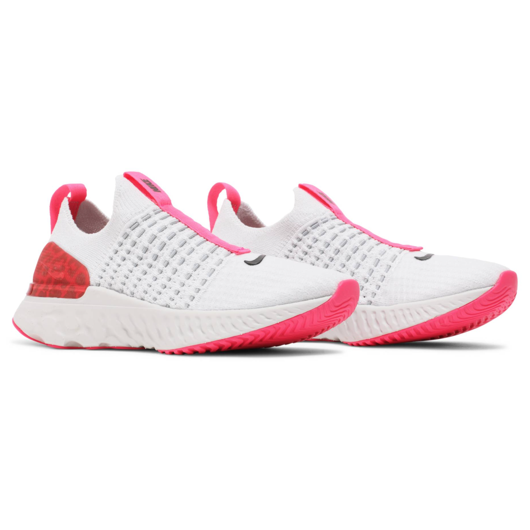 Womens Nike Phantom React Flyknit 2 Hyper Pink/Platinum Tint