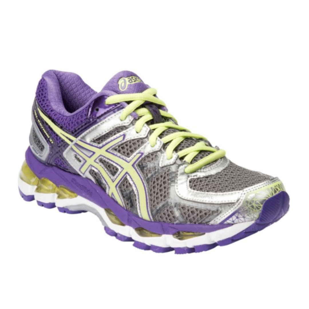 Womens Asics Gel Kayano 21 Charcoal Sharp Green Purple RaysLocker