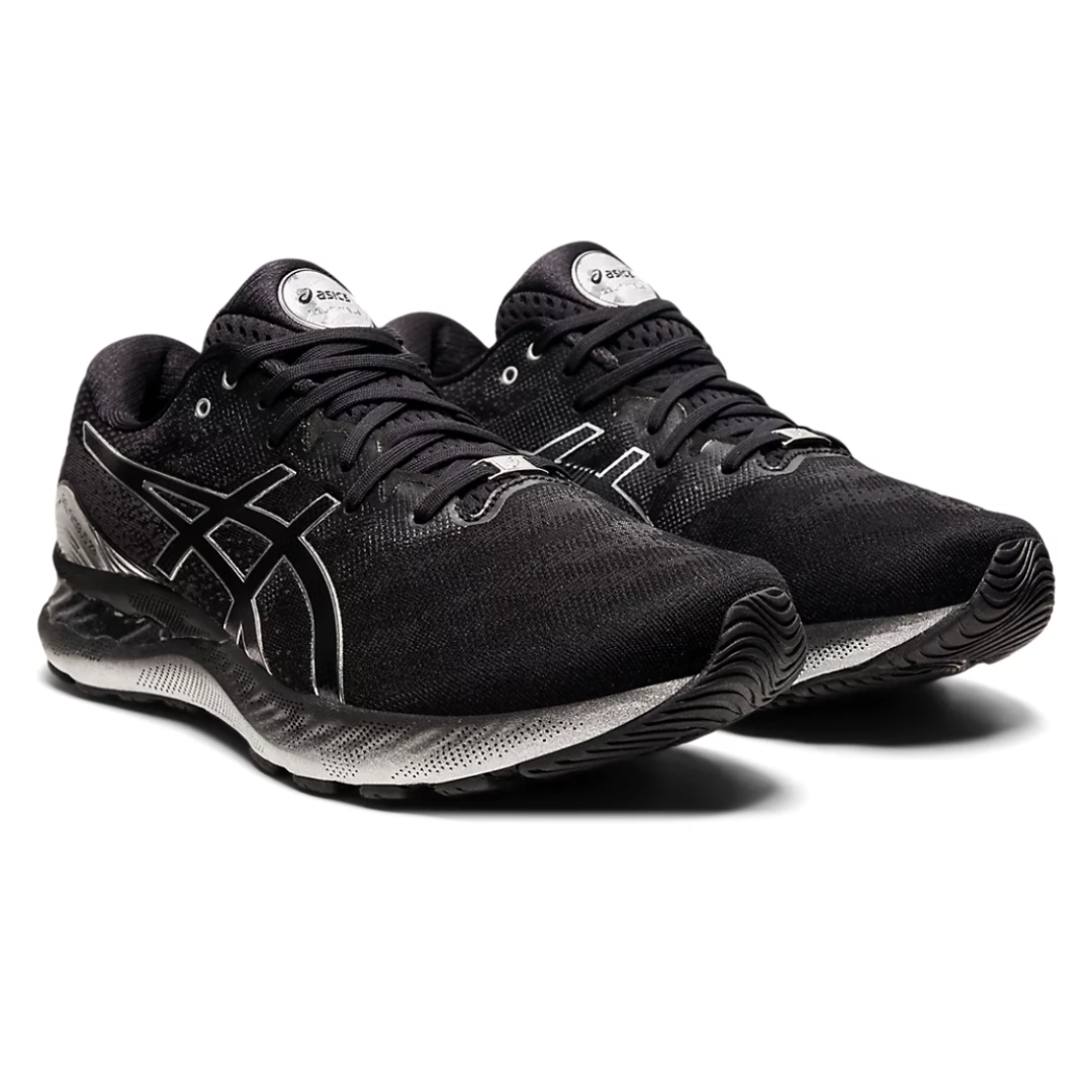 Mens Asics Gel-Nimbus 23 Platinum Black/Pure Silver