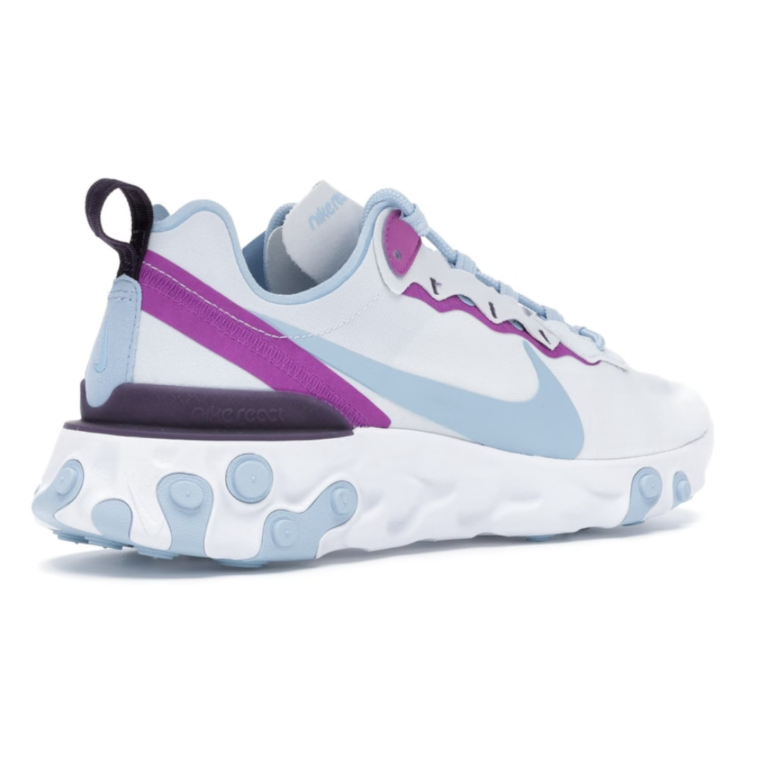 Womens Nike React Element 55 Football Grey/Psychic Blue
