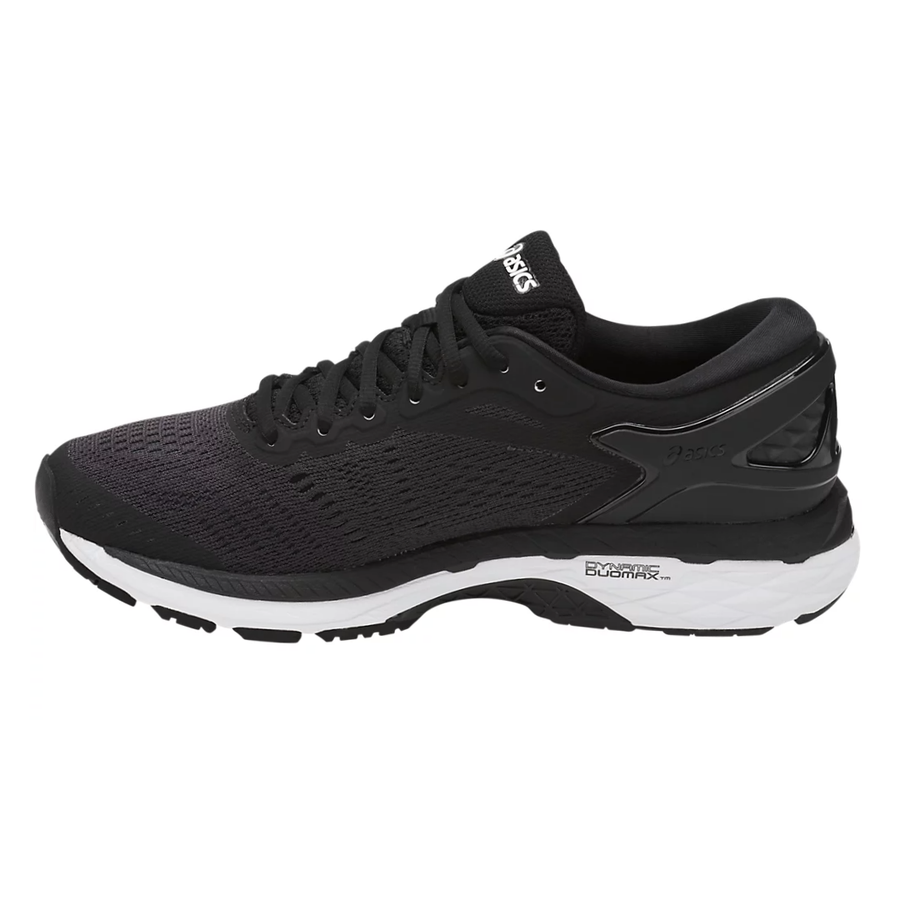 gel kayano 24 black phantom white