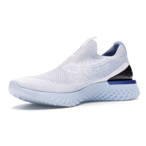 Epic phantom react top flyknit white hydrogen blue