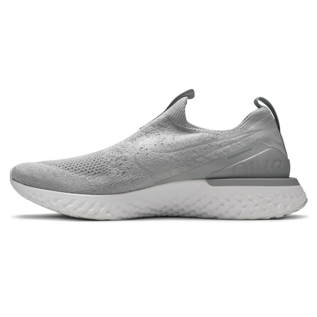 Mens Nike Epic Phantom React Flyknit Wolf Grey RaysLocker