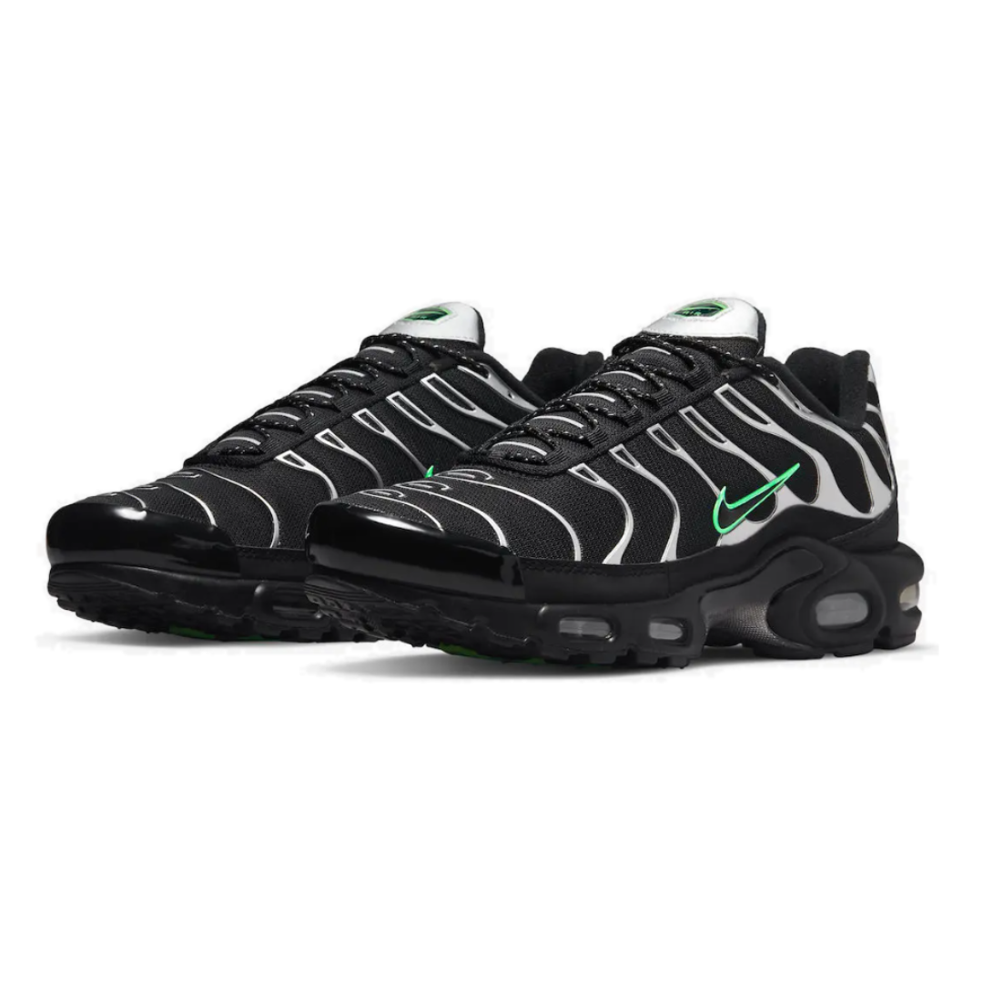 Mens Nike Air Max Plus TN Black Green Strike RaysLocker