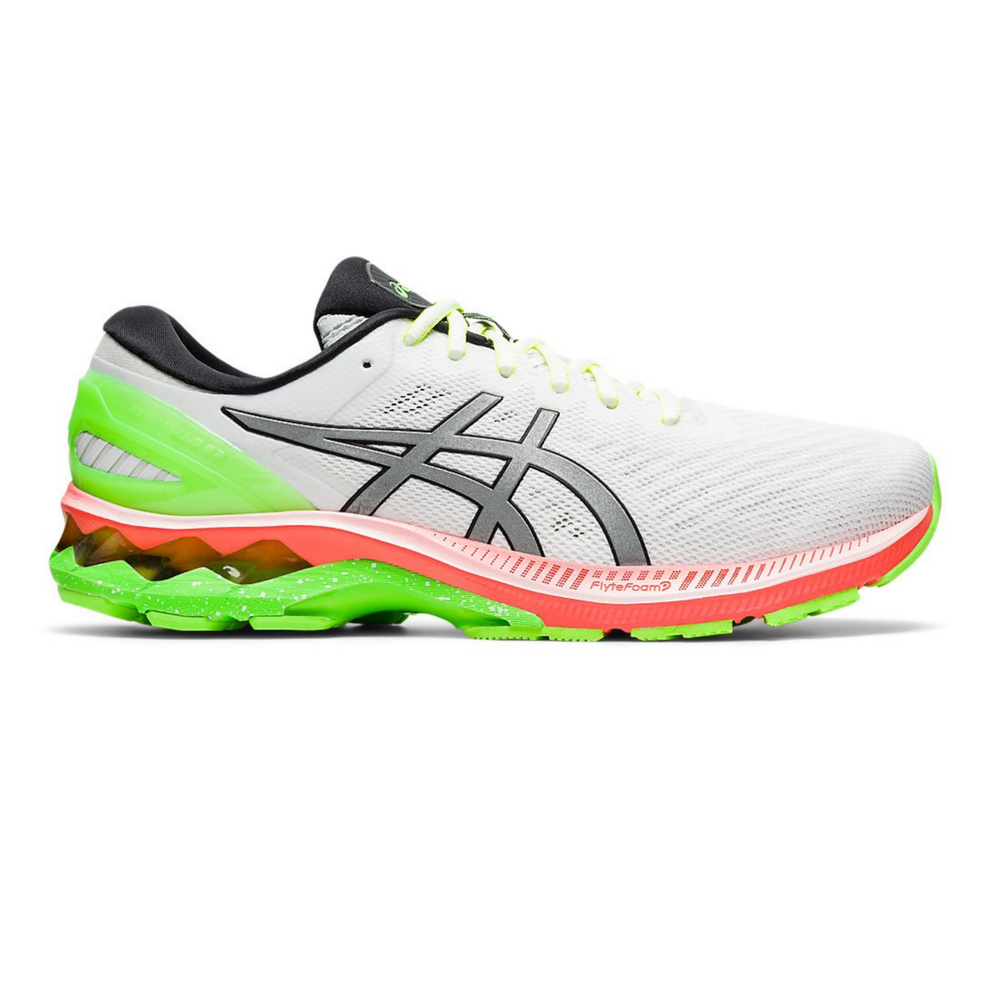 Mens Asics Gel Kayano 27 Lite Show White Pure Silver RaysLocker