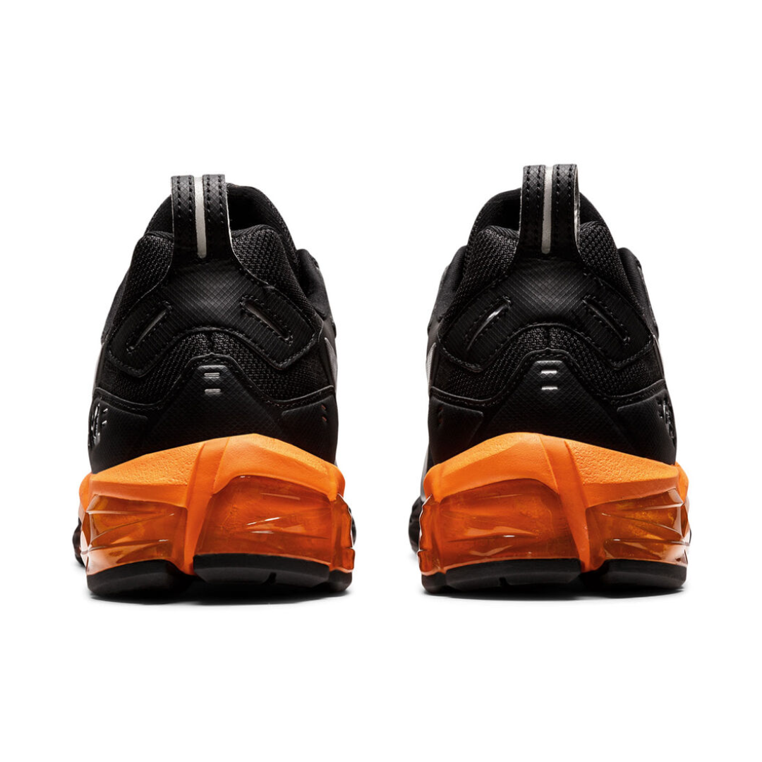 Asics gel schwarz shop orange